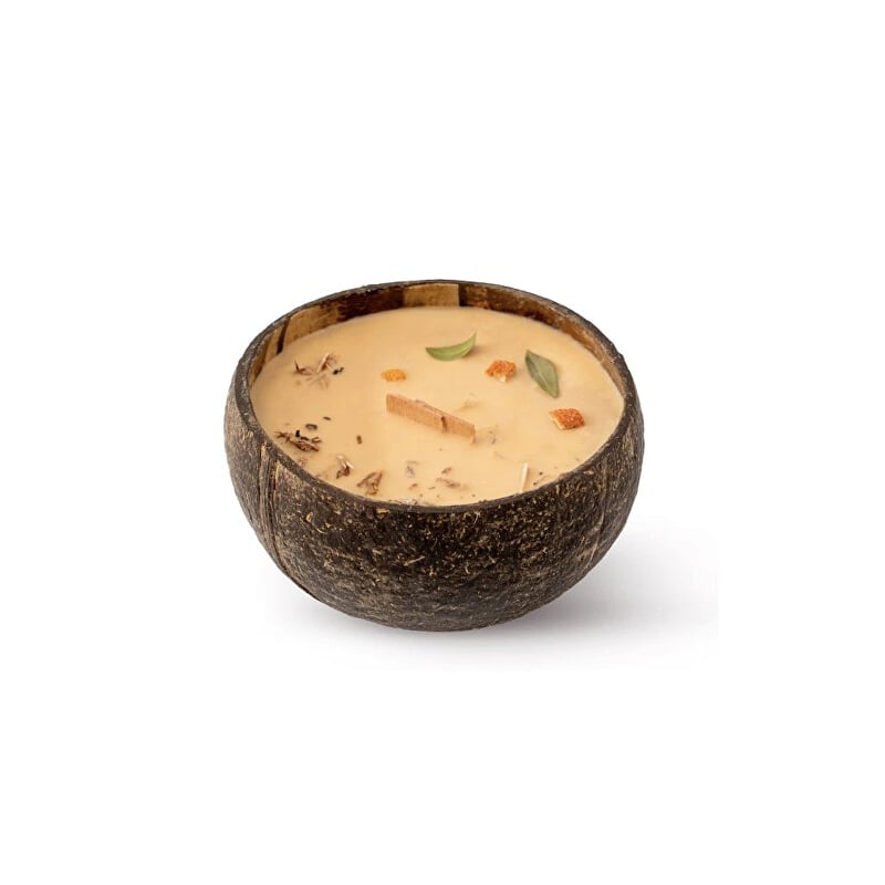 Svíčka v kokosu / vůně Santalwood & Tangerine Tropikalia - 500 g Svíčka v kokosu / vůně Santalwood & Tangerine Tropikalia - 500 g