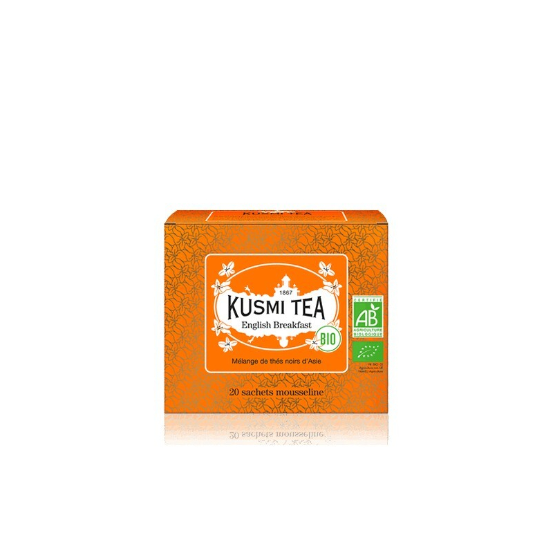 English Breakfast 20 mušelínových sáčků BIO Kusmi Tea - 40 g English Breakfast 20 mušelínových sáčků BIO Kusmi Tea - 40 g