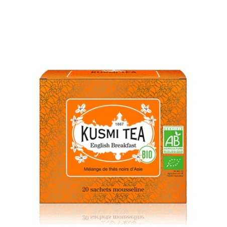 English Breakfast 20 mušelínových sáčků BIO Kusmi Tea - 40 g