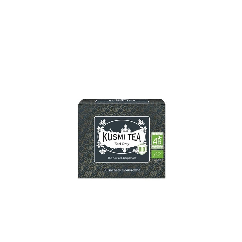 Earl Grey 20 mušelínových sáčků BIO Kusmi Tea - 40 g
