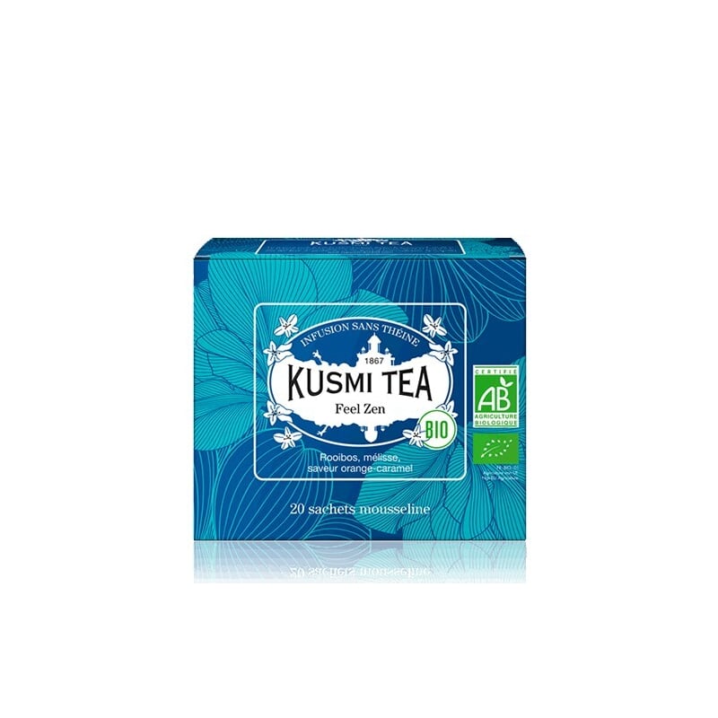 Feel Zen 20 mušelínových sáčků, Kusmi Tea - 40 g