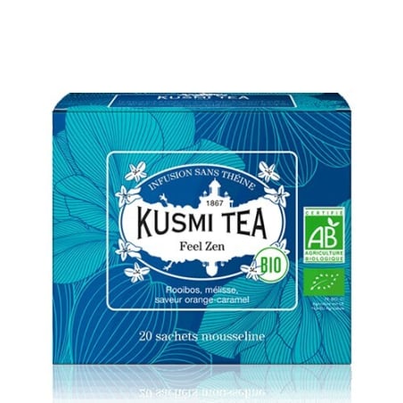 Feel Zen 20 mušelínových sáčků, Kusmi Tea - 40 g