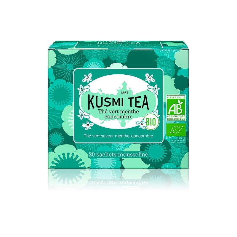 Zelený čaj s okurkou a mátou 20 sáčků BIO Kusmi Tea - 40 g Zelený čaj s okurkou a mátou 20 sáčků BIO Kusmi Tea - 40 g