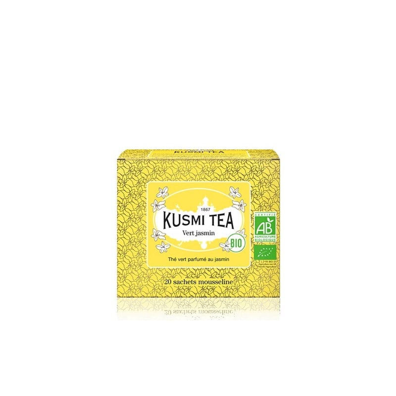 Green Jasmine 20 mušelínových sáčků BIO, Kusmi Tea - 40 g