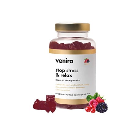 Stop stress & relax / stress no more gummies / lesní plody Venira - 60 ks