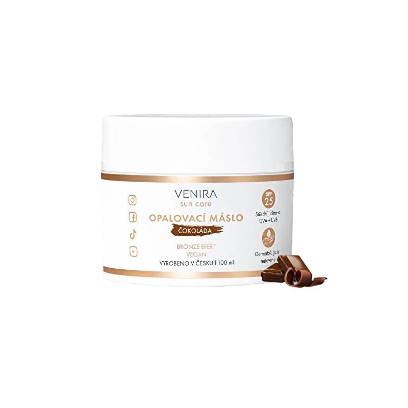 Opalovací máslo bronze s SPF 25 čokoláda Venira - 100 ml Opalovací máslo bronze s SPF 25 čokoláda Venira - 100 ml