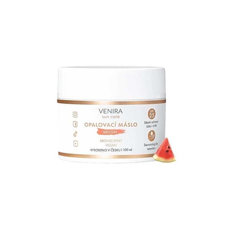 Opalovací máslo bronze s SPF 25 meloun Venira - 100 ml Opalovací máslo bronze s SPF 25 meloun Venira - 100 ml