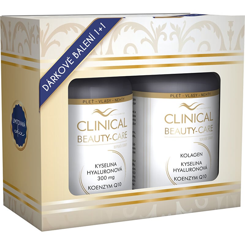 Clinical Beauty-Care Kyselina hyaluronová + Kolagen + Q10 60 tobolek + Clinical - 60 tablet