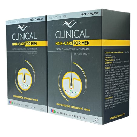 Hair-Care for MEN 60 + 60 tobolek / kúra na 4 měsíce Clinical