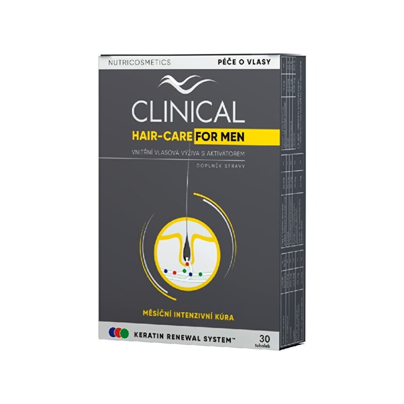 Clinical Hair / Care for men 30 tobolek – kúra na 1 měsíce Clinical Clinical Hair / Care for men 30 tobolek – kúra na 1 měsíce Clinical