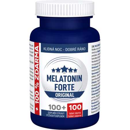 Melatonin Forte ORIGINAL 100 + 100 tablet zdarma Clinical