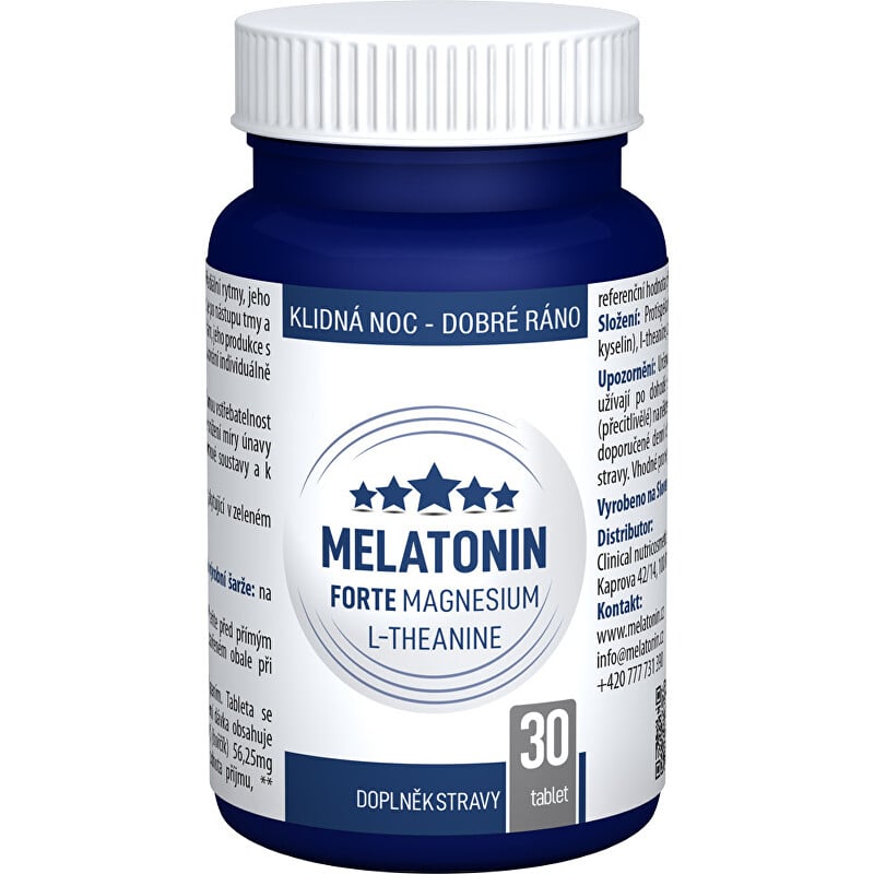 Melatonin Forte Magnesium L-Theanine Clinical - 30 tablet Melatonin Forte Magnesium L-Theanine Clinical - 30 tablet