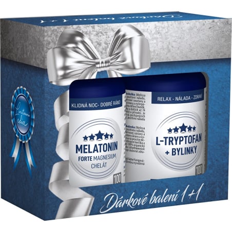 Melatonin Forte Magnesium chelát + L-Tryptofan, bylinky Clinical - 100 tablet