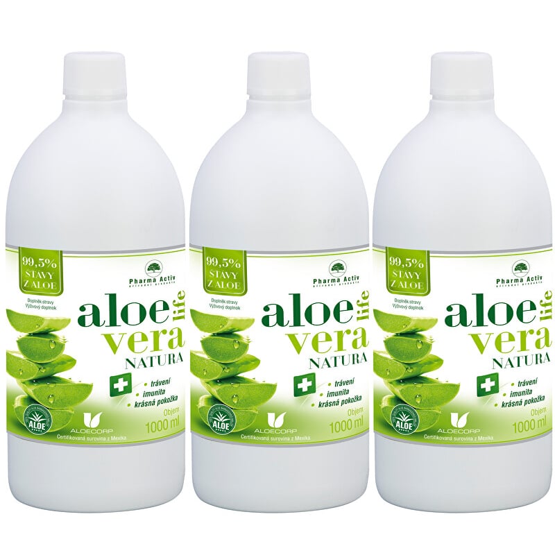 AloeVeraLife NATURA 3 x 1000 ml 2 + 1 set Pharma Activ AloeVeraLife NATURA 3 x 1000 ml 2 + 1 set Pharma Activ