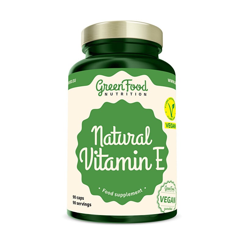 Natural Vitamin E GreenFood - 90 kapslí Natural Vitamin E GreenFood - 90 kapslí