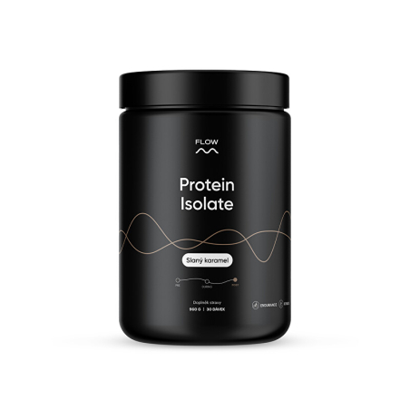 Protein Isolate / slaný karamel 960 g / Flow nutrition - 30 dávek