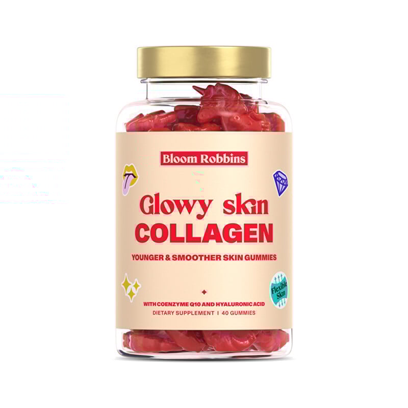 Glowy skin collagen / gumové bonbony pro záživou pleť Bloom Robbins - 40 ks Glowy skin collagen / gumové bonbony pro záživou pleť Bloom Robbins - 40 ks