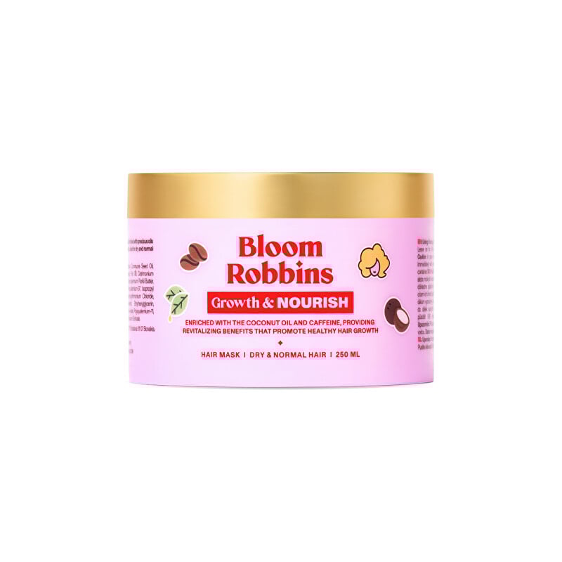 Growth & nourish mask / maska pro růst vlasů s kofeinem 250 mll Bloom Robbins Growth & nourish mask / maska pro růst vlasů s kofeinem 250 mll Bloom Robbins