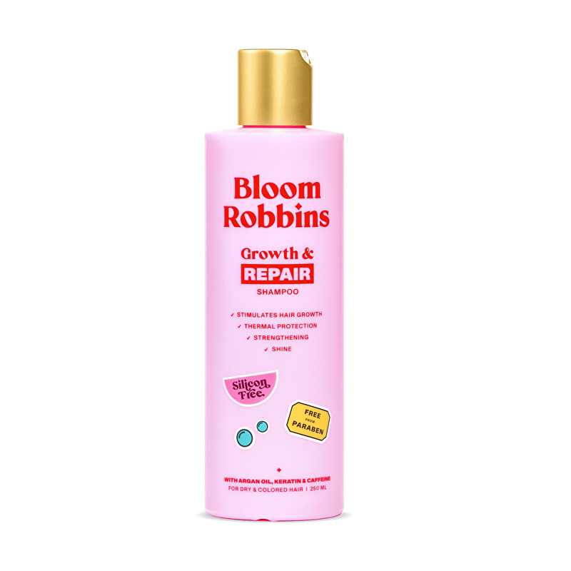 Growth & Repair shampoo / šampon na regeneraci pro barvené a poškozené vlasy Bloom Robbins - 250 ml Growth & Repair shampoo / šampon na regeneraci pro barvené a poškozené vlasy Bloom Robbins - 250 ml