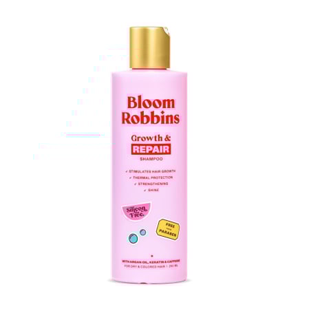 Growth & Repair shampoo / šampon na regeneraci pro barvené a poškozené vlasy Bloom Robbins - 250 ml