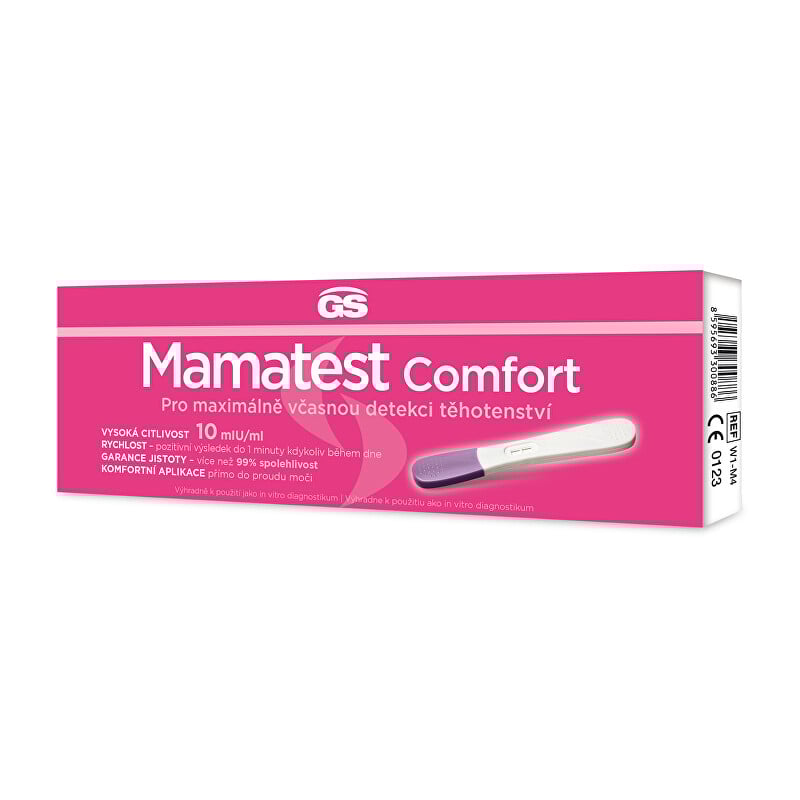 GS Mamatest Comfort Těhotenský test GreenSwan - 1 ks GS Mamatest Comfort Těhotenský test GreenSwan - 1 ks