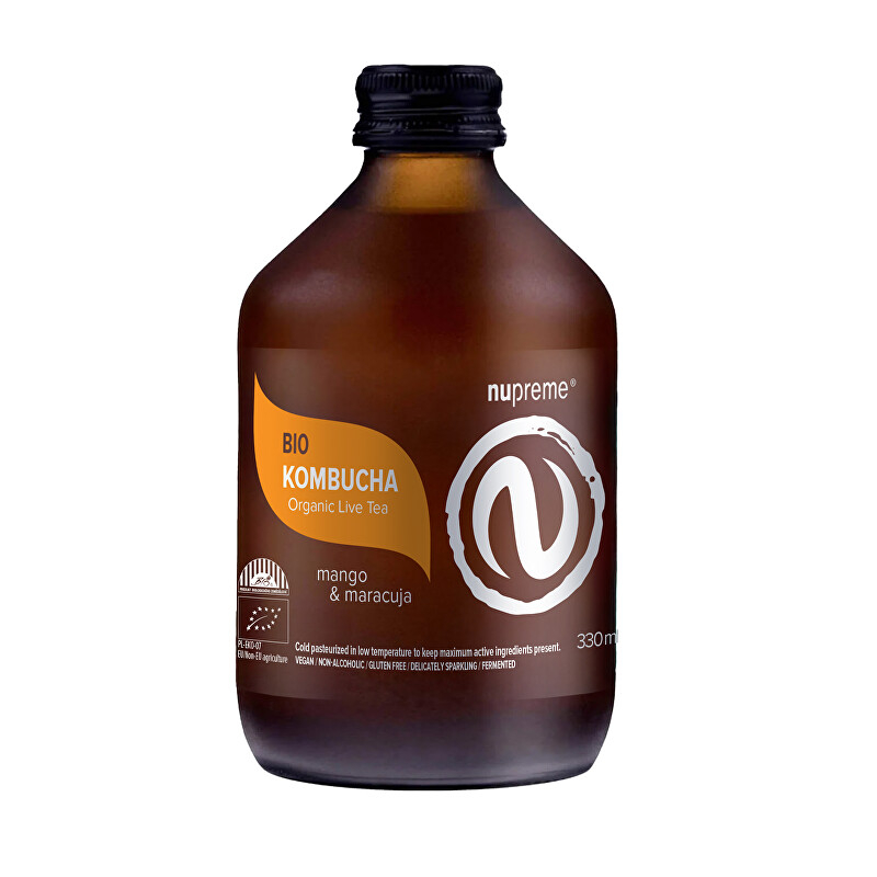 Kombucha Mango & Maracuja 330 ml BIO Nupreme Kombucha Mango & Maracuja 330 ml BIO Nupreme
