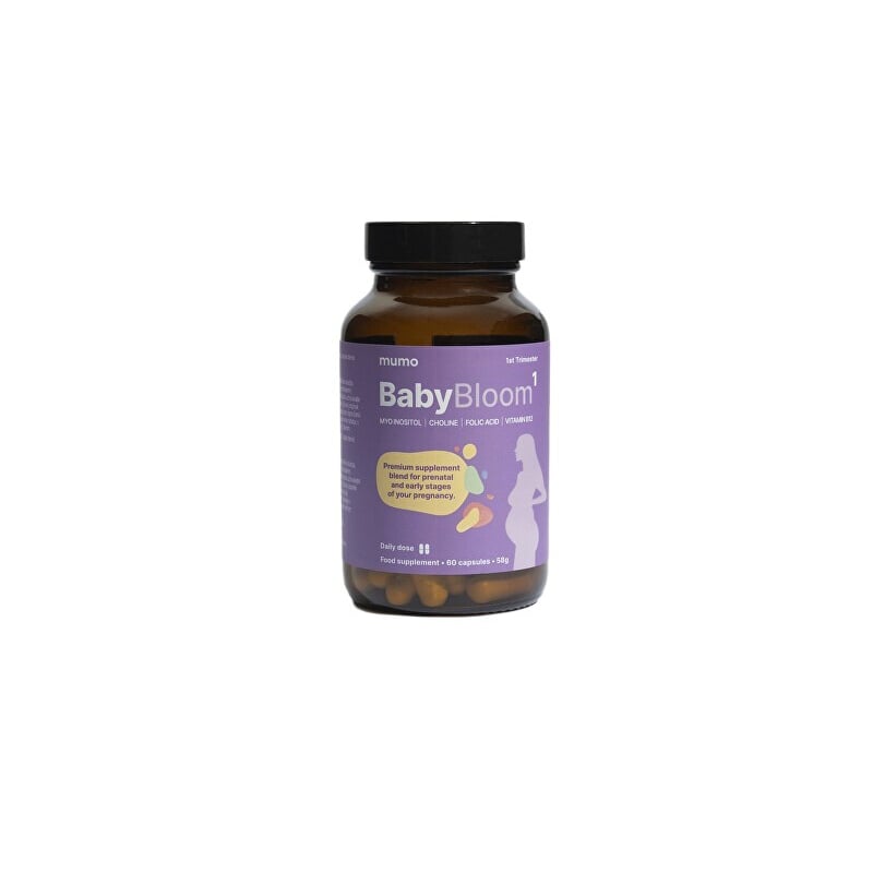BabyBloom 1 / pro 1. trimestr těhotenství a jeho plánování Mumo - 60 kapslí BabyBloom 1 / pro 1. trimestr těhotenství a jeho plánování Mumo - 60 kapslí
