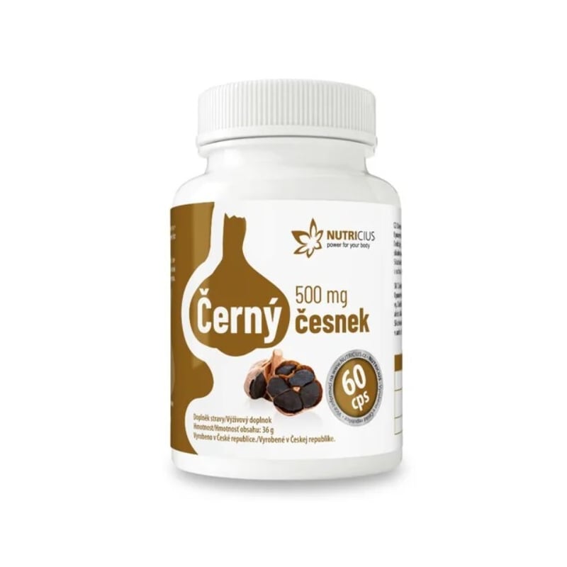 Černý česnek 500 mg Nutricius - 60 kapslí