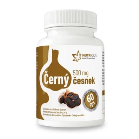 Černý česnek 500 mg Nutricius - 60 kapslí