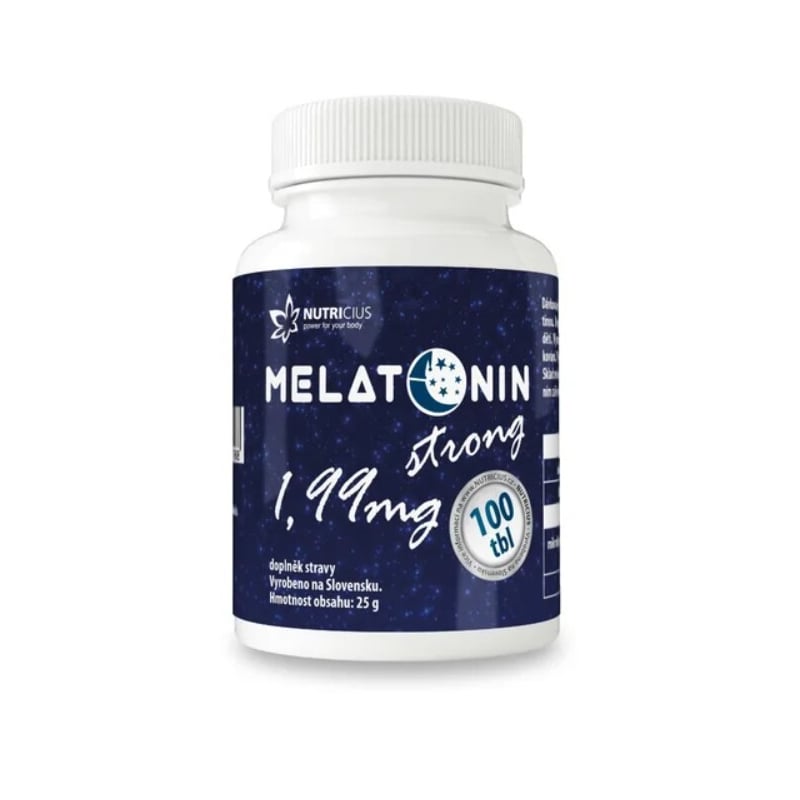 Melatonin strong 1,99 mg Nutricius - 100 tablet Melatonin strong 1,99 mg Nutricius - 100 tablet