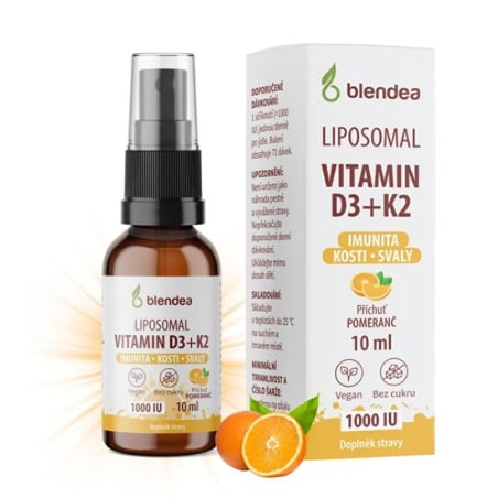 Lipozomální D3 + K2 sprej Blendea - 10 ml