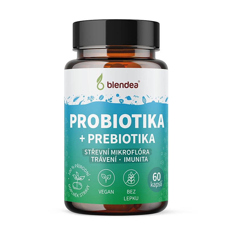 Probiotika + Prebiotika Blendea - 60 kapslí Probiotika + Prebiotika Blendea - 60 kapslí