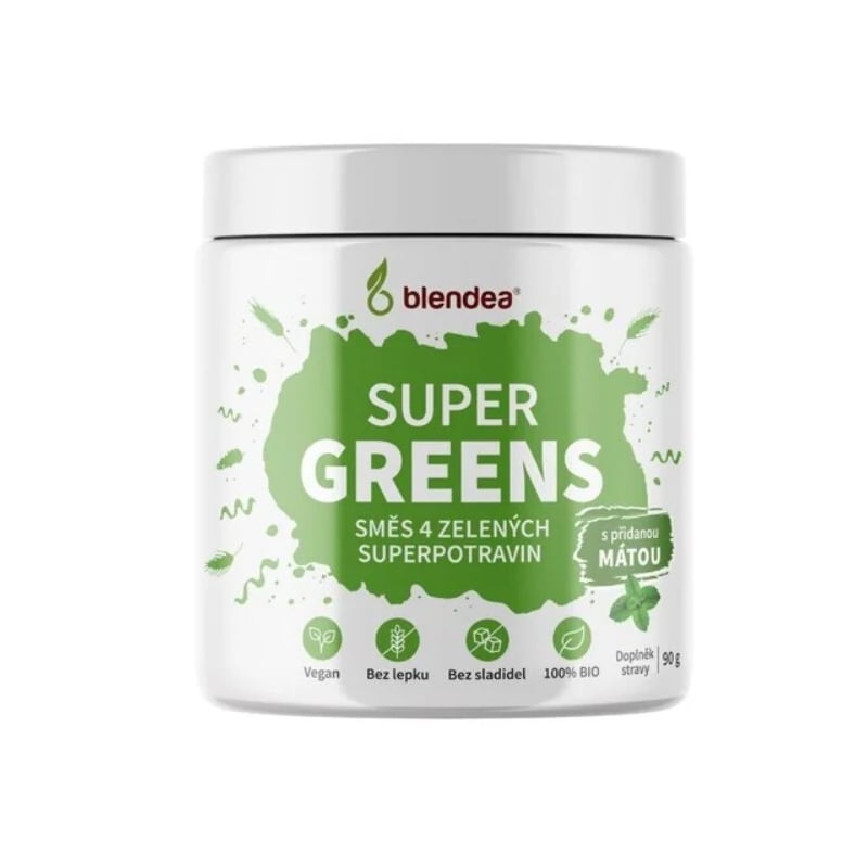 Supergreens máta BIO Blendea - 90 g Supergreens máta BIO Blendea - 90 g