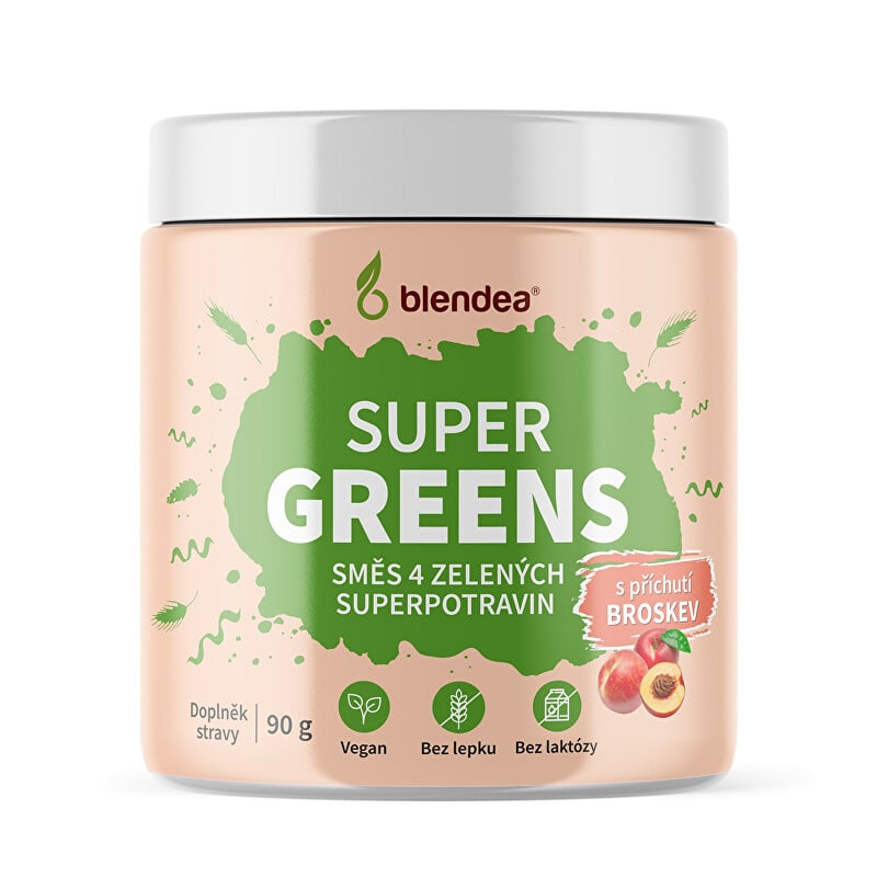 Supergreens Broskev BIO Blendea - 90 g Supergreens Broskev BIO Blendea - 90 g