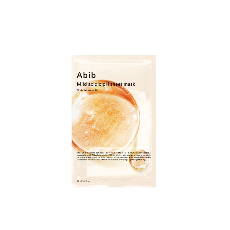 Rozjasňující plátýnková maska Glutathiosome Fit (Mild Acidic pH Sheet Mask) Abib - 30 ml Rozjasňující plátýnková maska Glutathiosome Fit (Mild Acidic pH Sheet Mask) Abib - 30 ml