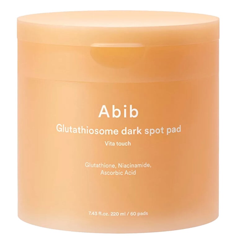 Rozjasňující tonizační tampony na pigmentové skvrny Vita Touch (Glutathiosome Dark Spot Pad) Abib - 60 ks Rozjasňující tonizační tampony na pigmentové skvrny Vita Touch (Glutathiosome Dark Spot Pad) Abib - 60 ks