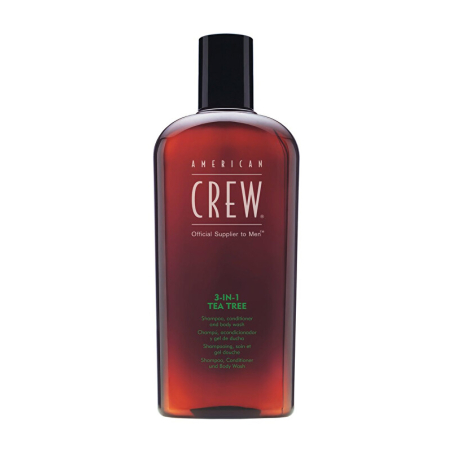 Šampon s tea tree 3v1 (Shampoo, Conditioner & Body Wash) American Crew - 250 ml