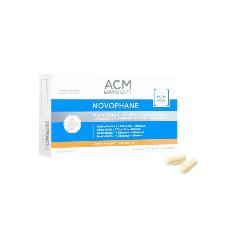 Novophane pro podporu kvality vlasů a nehtů ACM - 60 kapslí