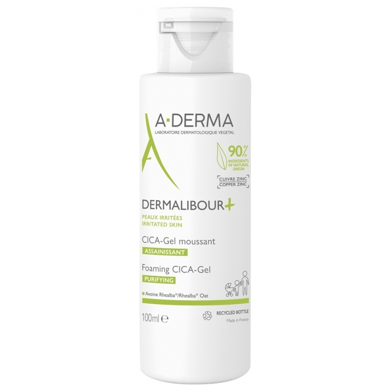 Čisticí pěnivý gel Dermalibour+ (Foaming Cica Gel) A-DERMA - 100 ml Čisticí pěnivý gel Dermalibour+ (Foaming Cica Gel) A-DERMA - 100 ml