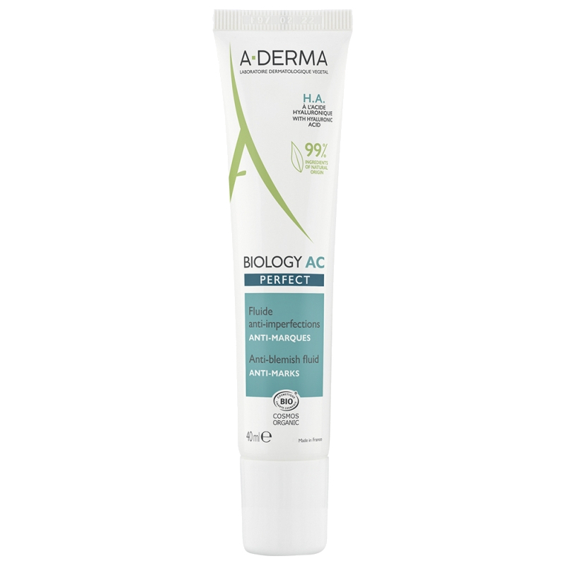 Fluid proti nedokonalostem pleti Biology AC Perfect (Anti-Blemish Fluid) A-DERMA - 40 ml Fluid proti nedokonalostem pleti Biology AC Perfect (Anti-Blemish Fluid) A-DERMA - 40 ml