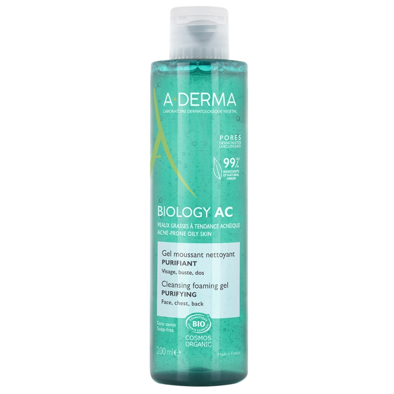 Jemný čisticí pěnivý gel Biology AC (Cleansing Foaming Gel) A-DERMA - 200 ml Jemný čisticí pěnivý gel Biology AC (Cleansing Foaming Gel) A-DERMA - 200 ml