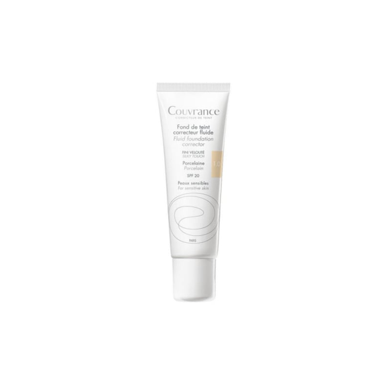 Tekutý krycí make-up Couvrance SPF 20 (Fluid Foundation Corrector) Avène / Odstín: 10 Porcelain - 30 ml Tekutý krycí make-up Couvrance SPF 20 (Fluid Foundation Corrector) Avène / Odstín: 10 Porcelain - 30 ml