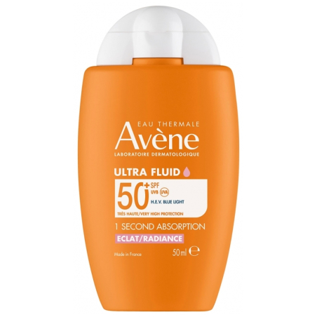 Rozjasňující ochranný pleťový fluid SPF 50+ Radiance (Ultra Fluid) Avène - 50 ml