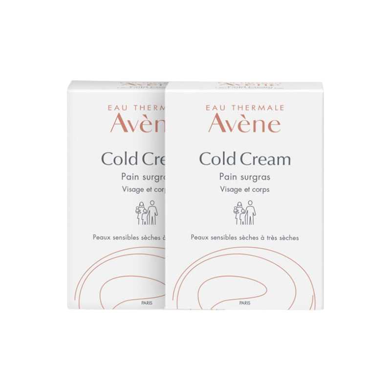 Sada tuhých mýdel na obličej a tělo pro suchou citlivou pokožku Cold Cream Avène - 2 x 100 g Sada tuhých mýdel na obličej a tělo pro suchou citlivou pokožku Cold Cream Avène - 2 x 100 g