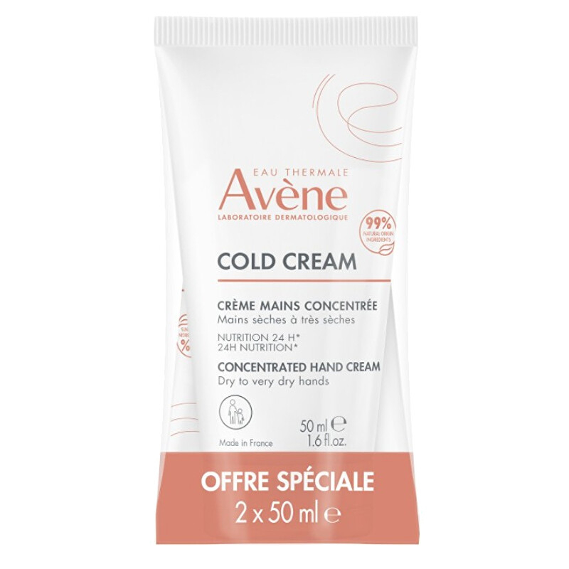 Sada krémů na ruce pro suchou až velmi suchou pokožku Cold Cream Avène - 2 x 50 ml Sada krémů na ruce pro suchou až velmi suchou pokožku Cold Cream Avène - 2 x 50 ml