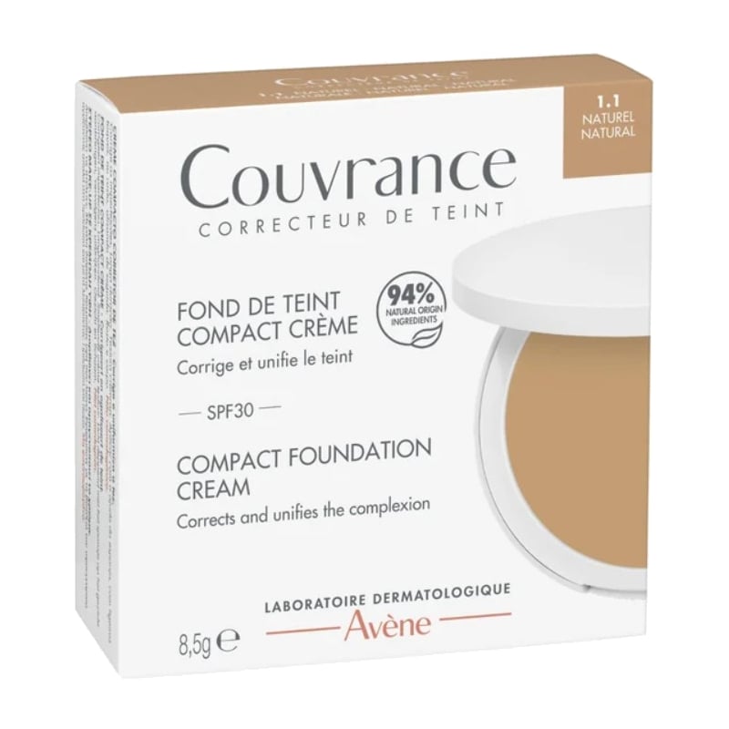 Kompaktní krémový make-up SPF 30 odstín 1.1 Natural Avène - 8,5 g Kompaktní krémový make-up SPF 30 odstín 1.1 Natural Avène - 8,5 g