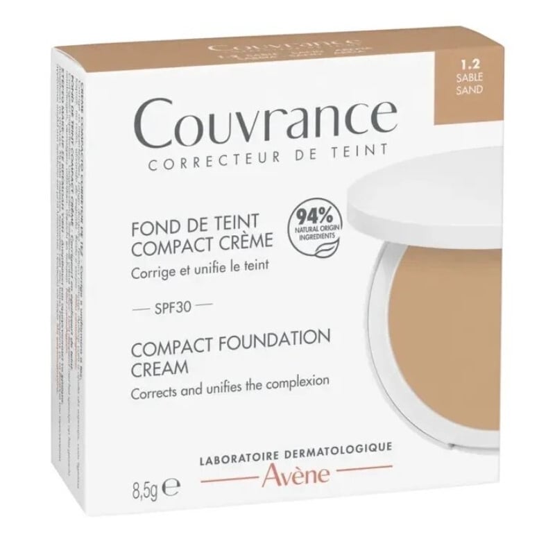 Kompaktní krémový make-up SPF 30 odstín 1.2 Sand Avène - 8,5 g Kompaktní krémový make-up SPF 30 odstín 1.2 Sand Avène - 8,5 g