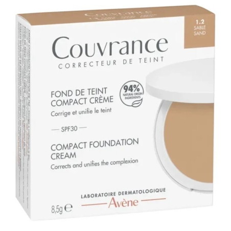 Kompaktní krémový make-up SPF 30 odstín 1.2 Sand Avène - 8,5 g