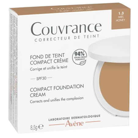 Kompaktní krémový make-up SPF 30 odstín 1.3 Honey Avène - 8,5 g