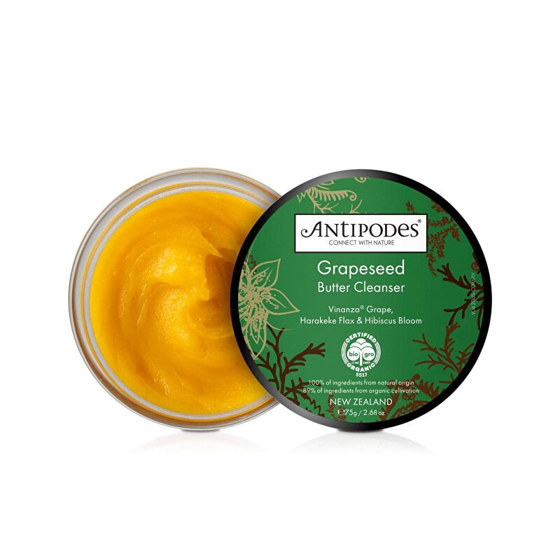 Čisticí pleťové máslo s extraktem ze zrnek vinných hroznů Grapeseed (Butter Cleanser) Antipodes - 75 g Čisticí pleťové máslo s extraktem ze zrnek vinných hroznů Grapeseed (Butter Cleanser) Antipodes - 75 g